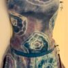GK ELITE ICE FIGURE SKATE HALTER SET ADULT SMALL VELVET TYE-DYE FOIL Sz AS NWT!