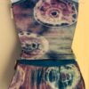 GK ELITE ICE FIGURE SKATE HALTER SET ADULT SMALL VELVET TYE-DYE FOIL Sz AS NWT! - Image 2