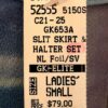 GK ELITE ICE FIGURE SKATE HALTER SET ADULT SMALL VELVET TYE-DYE FOIL Sz AS NWT! - Image 7