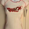 GK CHEER ADULT SMALL COTTON RAGLAN SLV FOREVER HEART GRAPHIC RED STITCH Sz S NWT