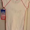 GK CHEER ADULT SMALL COTTON RAGLAN SLV FOREVER HEART GRAPHIC RED STITCH Sz S NWT - Image 8