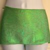 GK DANCE BALLET LADIES LARGE GREEN FOIL HIP  CURVED MINI LAYER SKIRT Sz S NWT!
