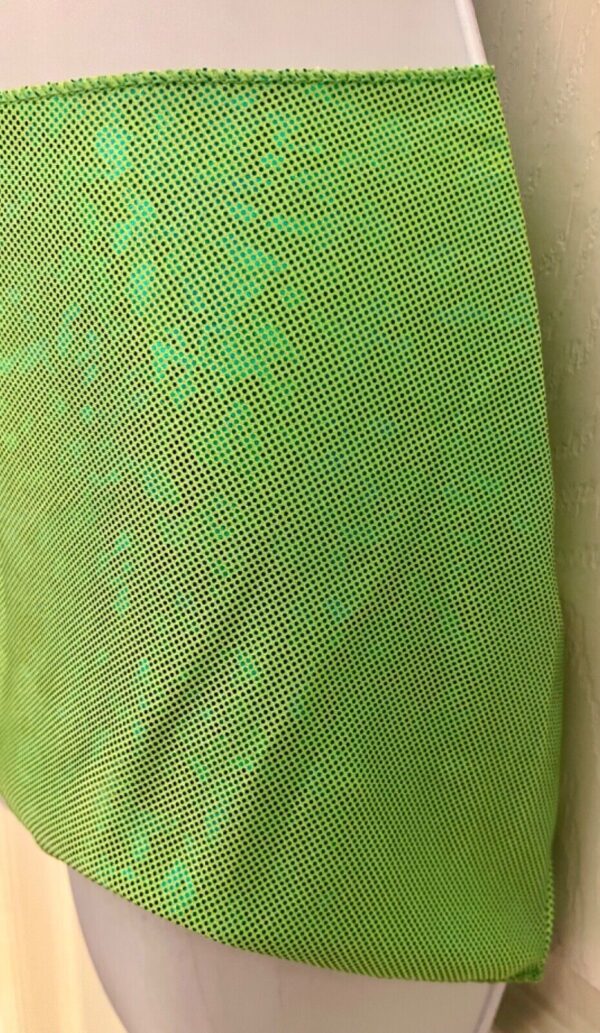 GK DANCE BALLET LADIES LARGE GREEN FOIL HIP  CURVED MINI LAYER SKIRT Sz S NWT! - Image 4