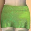 GK DANCE BALLET LADIES LARGE GREEN FOIL HIP  CURVED MINI LAYER SKIRT Sz S NWT! - Image 5