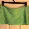 GK DANCE BALLET LADIES LARGE GREEN FOIL HIP  CURVED MINI LAYER SKIRT Sz S NWT! - Image 9