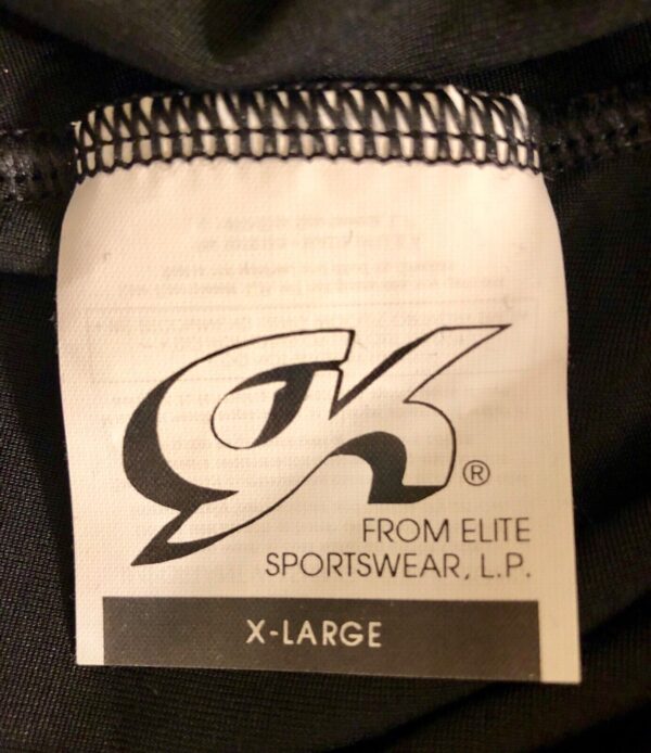 GK ELITE LADIES X-LARGE BLACK SMOOTH VELVET CROP CAPRI TIGHTS Sz AXL NWT! - Image 6