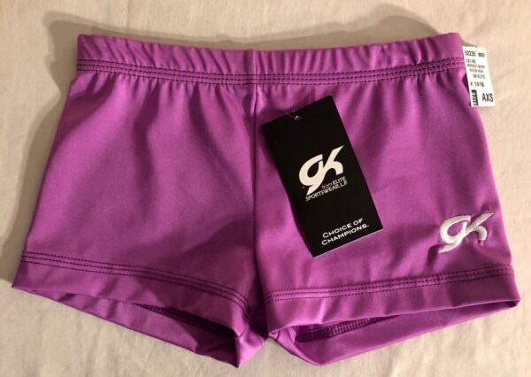 GK WYSTERIA MICRO MINI ADULT X-SMALL NYLON/SPANDEX GYM WORKOUT SHORTS Sz AXS NWT - Image 3