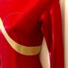 GK LONG SLEEVE LADIES SMALL RED GOLD SPARKLE FOIL DANCE LEOTARD Sz AS NWT! - Image 4