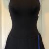 GK FIGURE SKATE ADULT X-SMALL BLACK MICROFIBER SQUARE NECK SLVLS DRESS AXS NWT!