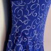GK PURPLE HALTER ADULT X-SMALL VELVET MATTE TRICOT PRINT FIGURE SKATE DRESS AXS - Image 4
