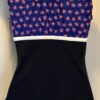 GK Elite TANK LEOTARD ADULT X-LARGE STAR/FLAG PRINT BLUE/BLACK GYM DANCE AXL NWT - Image 3