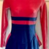 GK ICE FIGURE SKATE LgSLV ADULT SMALL CORAL ROYAL VELVET TURTLENECK DRESS AS NWT