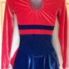 GK ICE FIGURE SKATE LgSLV ADULT SMALL CORAL ROYAL VELVET TURTLENECK DRESS AS NWT - Image 2