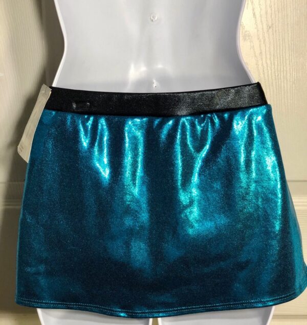 GK ELITE CHEER SKIRT ADULT SMALL AZURE MYSTIQUE V-WAIST AS NWT! - Image 2