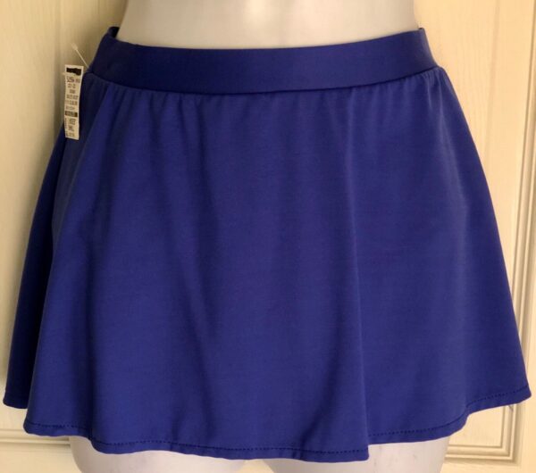 GK ELITE ICE FIGURE SKATE PULL-ON SKIRT ADULT SMALL MICROFIBER ROYAL Sz AS NWT!