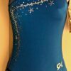 GK TANK LADIES SMALL ROYAL FOIL PACIFIC N/S SEQUINZ GYMNASTICS DANCE LEOTARD AS