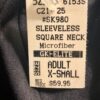 GK FIGURE SKATE ADULT X-SMALL BLACK MICROFIBER SQUARE NECK SLVLS DRESS AXS NWT! - Image 8