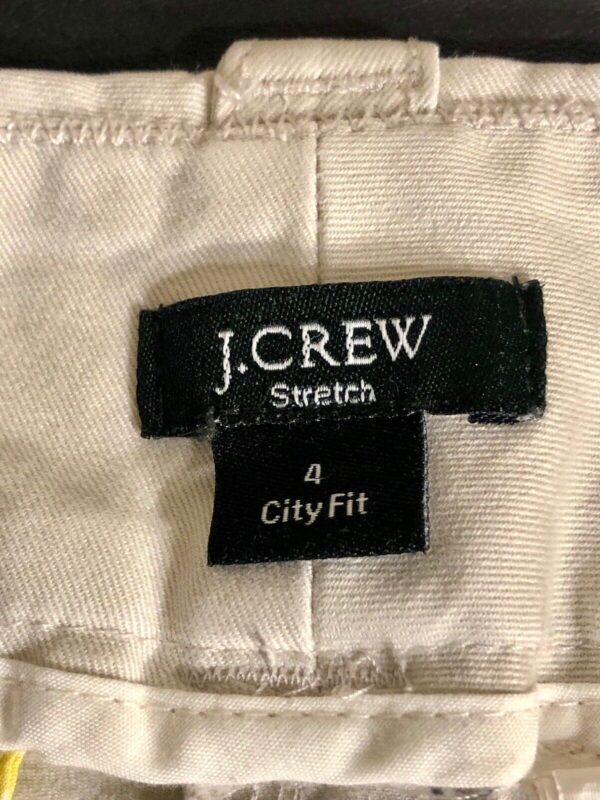 J CREW CITY FIT CROPPED LADIES SIZE 4 STRETCHED COTTON ZIP FRONT Sz 4 EUC! - Image 6