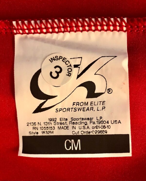 GK COMPETITION SHIRT SINGLET CHILD MEDIUM RED N/S BOYCUT LEG CUT Sz CM NWT! - Image 7