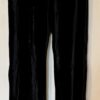 GK BLACK VELVET ADULT SMALL GYMNASTICS SKATE WARM-UP CASUAL LOUNGE PANTS Sz S