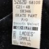 GK BLACK VELVET ADULT SMALL GYMNASTICS SKATE WARM-UP CASUAL LOUNGE PANTS Sz S - Image 6
