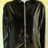 GK WARM UP JACKET LADIES SMALL BLACK VELVET ZIP FRONT GYM DANCE CHEER SKATE Sz S