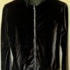 GK WARM UP JACKET LADIES SMALL BLACK VELVET ZIP FRONT GYM DANCE CHEER SKATE Sz S - Image 4
