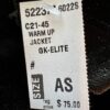 GK WARM UP JACKET LADIES SMALL BLACK VELVET ZIP FRONT GYM DANCE CHEER SKATE Sz S - Image 6