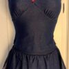 GK SKATE 2 PC SET ADULT SMALL SPARKLY DENIM CAMI CROP TOP/PULL-ON SKIRT Sz S NWT