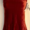 GK FIGURE SKATE ADULT X-SMALL MAHOGANY SLVLS VELVET A-LINE TN KEYHOLE DRESS XS