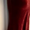 GK FIGURE SKATE ADULT X-SMALL MAHOGANY SLVLS VELVET A-LINE TN KEYHOLE DRESS XS - Image 2