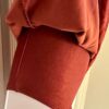 GK FIGURE SKATE ADULT X-SMALL MAHOGANY SLVLS VELVET A-LINE TN KEYHOLE DRESS XS - Image 3