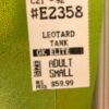 GK LEMON LIME FOIL TANK ADULT SMALL BLACK SEQUINZ GYMNASTICS DANCE LEOTARD AS. - Image 7