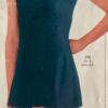 GK FIGURE SKATE ADULT X-SMALL MAHOGANY SLVLS VELVET A-LINE TN KEYHOLE DRESS XS - Image 11