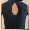 GK FIGURE SKATE ADULT X-SMALL MAHOGANY SLVLS VELVET A-LINE TN KEYHOLE DRESS XS - Image 12