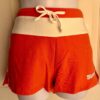GK SOFFE "GYMNASTICS" ADULT MEDIUM ORANGE WHITE TIE COTTON/SPANDEX SHORTS SZ M - Image 3