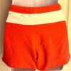 GK SOFFE "GYMNASTICS" ADULT MEDIUM ORANGE WHITE TIE COTTON/SPANDEX SHORTS SZ M - Image 6