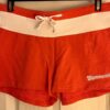 GK SOFFE "GYMNASTICS" ADULT MEDIUM ORANGE WHITE TIE COTTON/SPANDEX SHORTS SZ M - Image 7