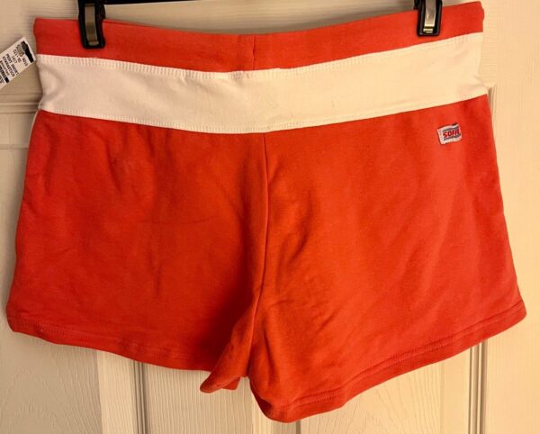 GK SOFFE "GYMNASTICS" ADULT MEDIUM ORANGE WHITE TIE COTTON/SPANDEX SHORTS SZ M - Image 8