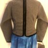 GK FITTED ICE SKATE JACKET CHILD LARGE GRAY FLEECE VELVET TRIM ZIP Sz CL NWT!