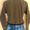 GK FITTED ICE SKATE JACKET CHILD LARGE GRAY FLEECE VELVET TRIM ZIP Sz CL NWT! - Image 2