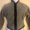 GK FITTED ICE SKATE JACKET CHILD LARGE GRAY FLEECE VELVET TRIM ZIP Sz CL NWT! - Image 3