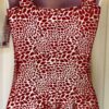 GK RED BOA ADULT X-SMALL FOIL POLY/SPAN PRINT TANK GYMNASTIC DANCE LEOTARD AXS - Image 3