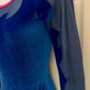 GK LgS OCEAN VELVET GLITTER MESH ADULT SMALL GYMNAST DANCE CHEER LEOTARD Sz AS - Image 5