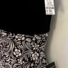 GK ICE FIGURE SKATE ADULT SMALL BLACK WHITE FOIL SWIRL METAL RING HALTER DRESS S - Image 7
