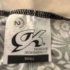 GK ICE FIGURE SKATE ADULT SMALL BLACK WHITE FOIL SWIRL METAL RING HALTER DRESS S - Image 16