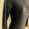 GK LgSLV ADULT SMALL BLACK GLITTER VELVET GYMNASTICS DANCE LEOTARD Sz AS NWT! - Image 3