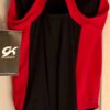 GYMTEK GIRLS BLACK RED TECHMESH GK GYMNASTIC TANK WORKOUT LEOTARD CL - Image 2