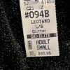 GK LgSLV ADULT SMALL BLACK GLITTER VELVET GYMNASTICS DANCE LEOTARD Sz AS NWT! - Image 7
