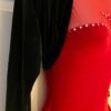 GK ICE SKATE DANCE LADIES SMALL 3/4 SLEEVE BLACK VELVET SHRUG JACKET SZ S NWT! - Image 2